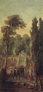 ROBERT, Hubert Landscape with Terrace and Cascade china oil painting reproduction